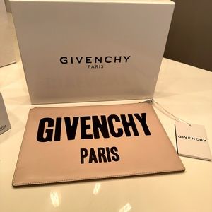 New authentic Givenchy nude clutch.